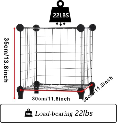 Cube Storage Organizer Metal Wire Shelf - Image 3