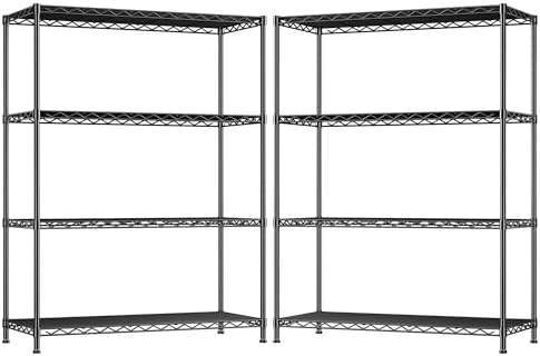 DurayLoly Heavy Duty 4-Tier 620LBS Storage Rack, Adjustable Shelves by Durayloly