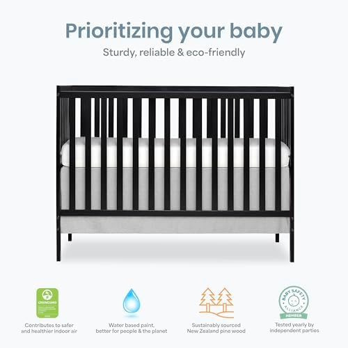 Dream On Me Synergy 5-in-1 Baby Crib, Converts to Toddler Bed - Image 5