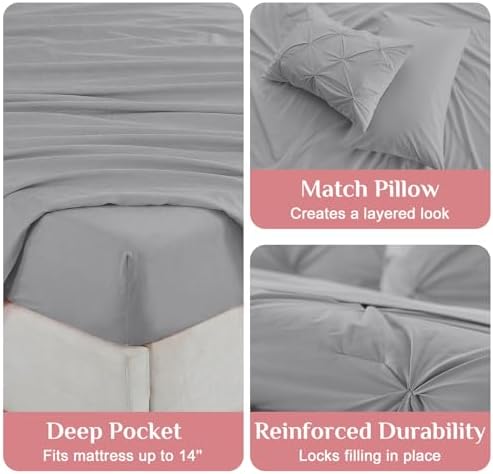 JOLLYVOGUE Queen Comforter Set 7 Pieces - Image 5