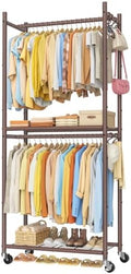 HOMIDEC Clothes Rack, 79.7" Double-Tier Clothing Rack by DecorateYourHome
