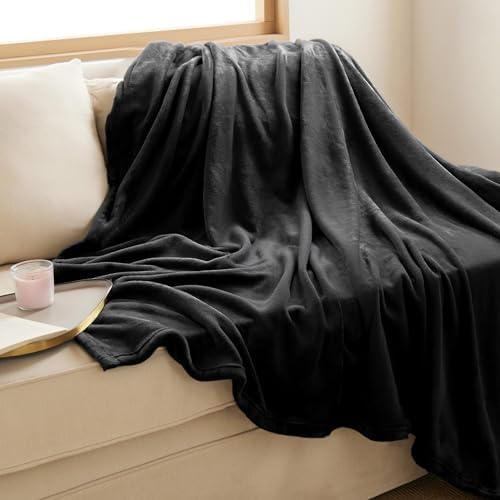 Bedsure Twin XL Fleece Blanket College Dorm Room Essentials Navy 66"x90" - Image 2