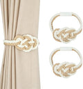 Jute Magnetic Curtain Tiebacks, Decorative Curtain Holdbacks by HedongHexi