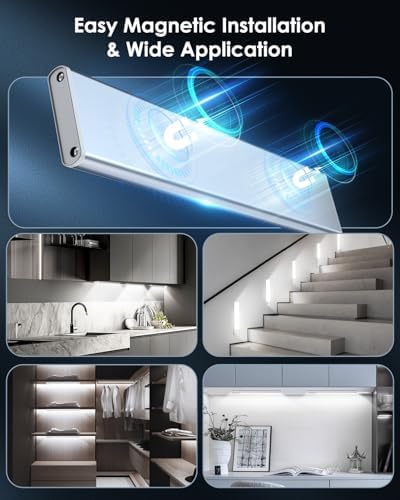 VerRon 8inch Under Cabinet Lighting Rechargeable 5-Pack - Image 6