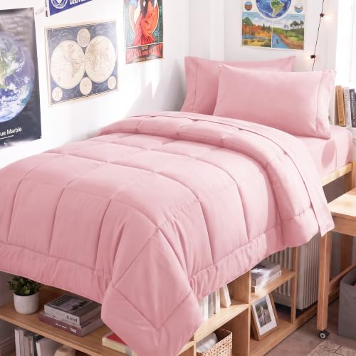 CozyLux Twin XL Comforter Set Pink by CozyLux