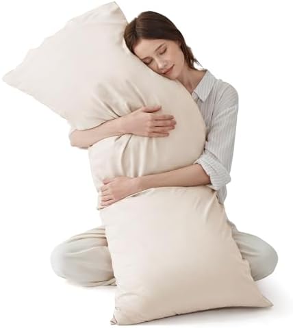 Bedsure PureWoven Body Long Pillowcase, 100% Rayon Derived from Bamboo by BEDSURE