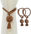 Hand Knitting Curtain Tiebacks Rope by JQWUPUP
