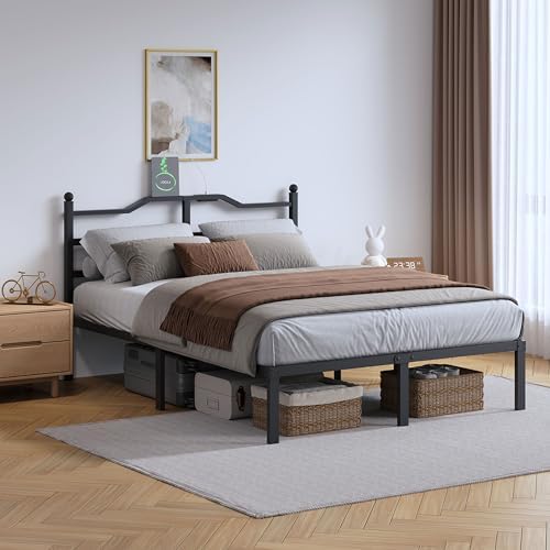 SHOANED 14 Inch Metal Bed Frame by SHOANED