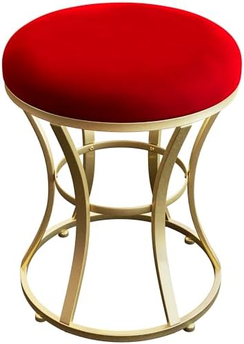 Vanity Chair, Small Velvet Vanity Stool & Ottoman Bench by ELLENSAMQI