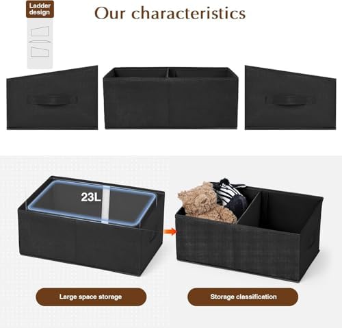 DIMJ Closet Storage Bins, 6 Pack Storage Baskets - Image 5