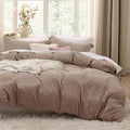 Bedsure Prewashed Oversized Queen Duvet Cover, Cotton-Like Soft Set by BEDSURE