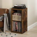Furinno Cubicle Record Player Stand, 2-Cube Record Storage, Amber Pine by Furinno-FitsYourSpaceFitsYourBudget
