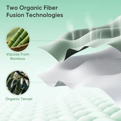 100% Bamboo Viscose & Lyocell Tencel Sheets Set CK Size，Cooling & Silky Soft - Image 4