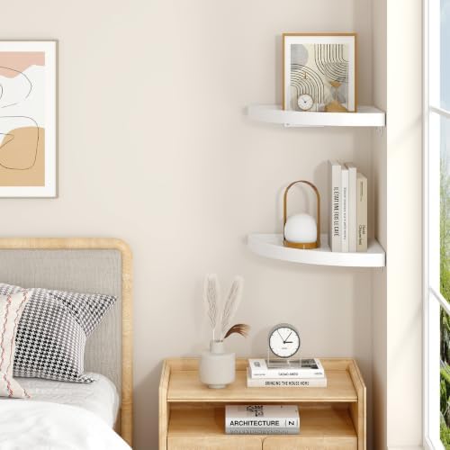 YMYNY Set of Corner Floating Shelves - Image 2