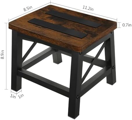 Wooden Step Stool for Adults and Kids, Step Stool for High Bed - Image 4