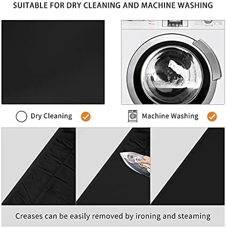 10 x 10 FT Black Backdrop Background, 100% Polyester Photography Backdrop Foldable Washable Black Screen for Photoshoot Portraits Party Video Studio Shooting