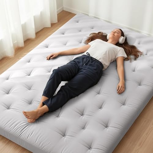 ZonLi Japanese Floor Futon Mattress 100% Cotton Washable Cover Foldable by Zonli
