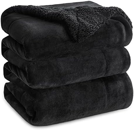 Bedsure GentleSoft Sherpa Fleece Blankets King Size by BEDSURE
