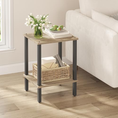 TUTOTAK End Table, Side Table, Nightstand, 2-Tier Storage Shelf by ChoosetutotakFurnitureBuildYourCozyHome