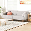 75 Inch Convertible Couch Sofa Bed, Reclining Futon Sleeper by Monibloom