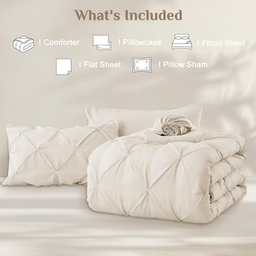 JOLLYVOGUE Twin Comforter Set 5 Pieces - Image 7
