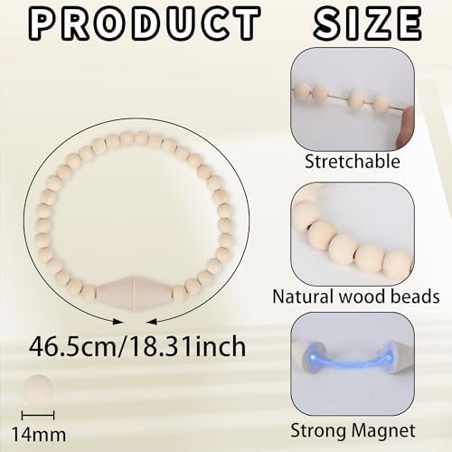 Meplait Magnetic Curtain Tiebacks, 4 Pack Boho Curtain Tie Backs - Image 6
