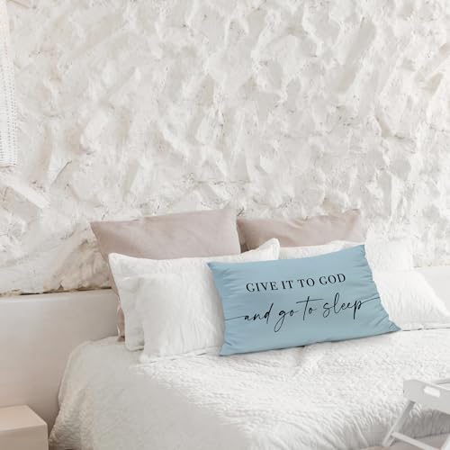 Knibeo Give It to God and Go to Sleep, Decorative Pillows Cover - Image 3