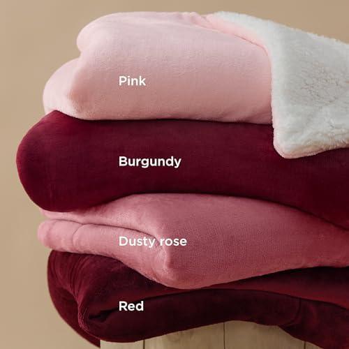 Bedsure GentleSoft Sherpa Fleece Blanket Queen Size - Image 5