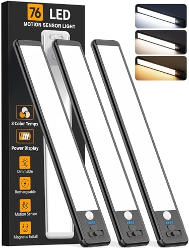 Under Cabinet Lighting Wireless, 10inch Motion Sensor Light by ZIOEYIUE