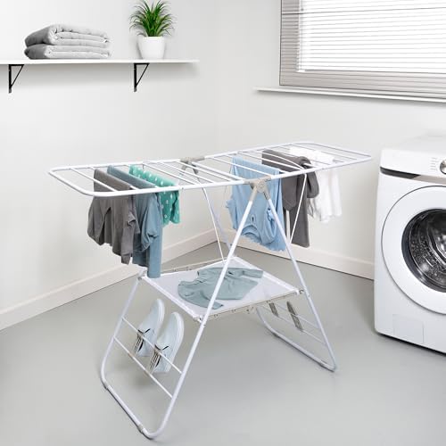 Honey-Can-Do Heavy-Duty Gullwing Clothes Drying Rack, 50 lb - Image 3