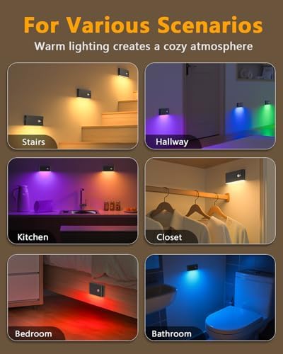WILLED Motion Sensor Stair Lights Indoor Rechargeable - Image 2