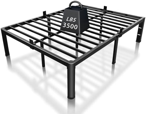 12 Inch Full Bed Frame with Rounded Corner & 4 Mattress Baffles by ROIL