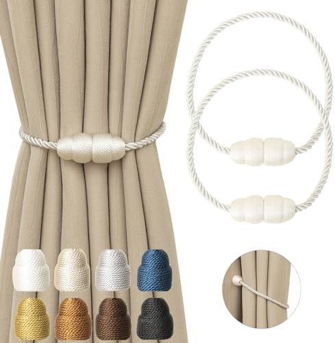 Magnetic Curtain Tiebacks Rope Curtain Tie Backs by CurtainTiebacks