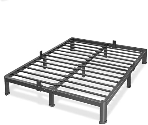 10 Inch King Size Metal Platform Bed Frame by Superay