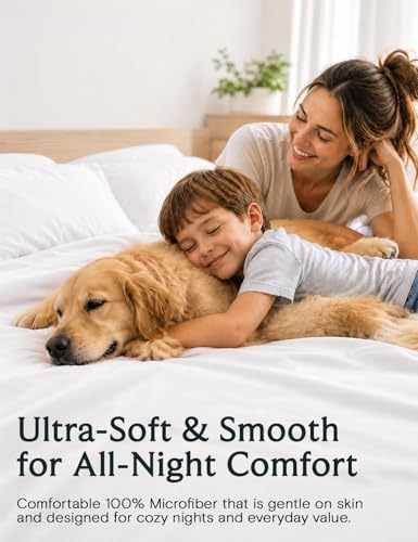 King Size Sheets Set, Cooling & Soft Deep Pocket Bed Sheets - Image 2