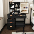 Small Vanity Desk with Mirror and Led Light, 31.5" Compact Makeup Vanity with by Unknown