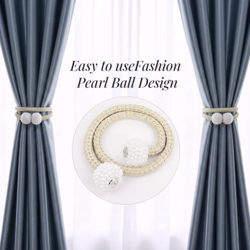 6 Pack Grey Magnetic Curtain Tiebacks - Image 7