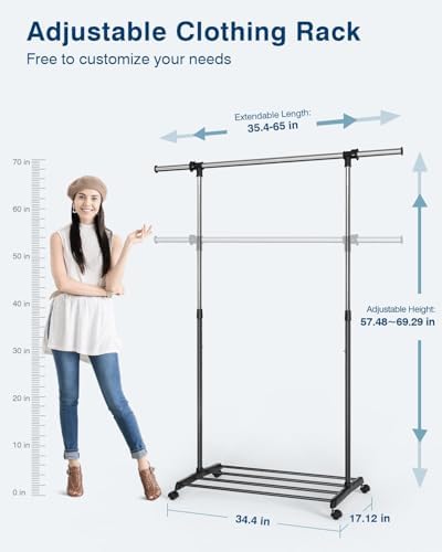 Whitmor Deluxe Adjustable Garment Rack - Image 2
