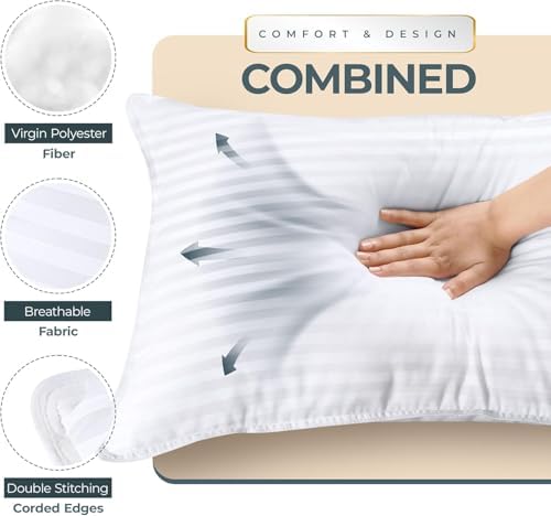 Utopia Bedding Hotel Bed Pillows - Image 3