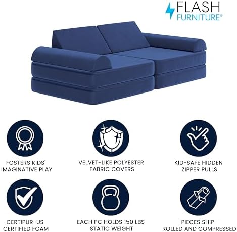 Flash Furniture Kids Play Couch - Image 4