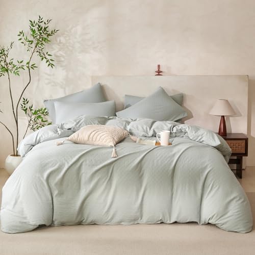 King Size Comforter Set Sage Green Polka Dots 100% Soft Washed Microfiber - Image 2