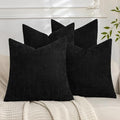 Set of 4 Soft Textured Decorative Throw Pillow Covers 24x24 Inch Cozy Farmhouse by Cozoomy