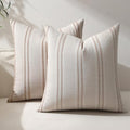 Hckot Caramel Throw Pillow Covers 22x22 Set of 2 Fall Pillow Covers by Hckot