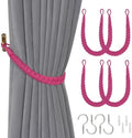 NICEEC 4 Pack Natural Cotton Rope Curtain Tiebacks Elegant Boho Style by NICEEC