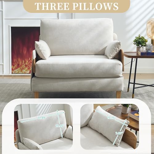 GDFStudio Foldable Sofa Bed Recliner, 3-in-1 Convertible Sleeper Sofa - Image 4