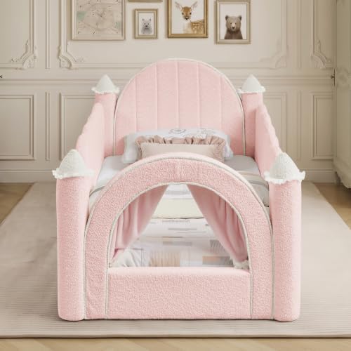 Twin Size Castle Style Kids Floor Bed Frame - Image 4