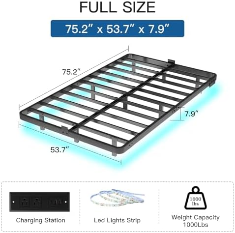 Full Size Floating Platform Bed Frame - Image 2