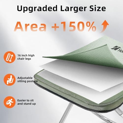 Folding Stool, 16in Tall Portable Camping Stool - Image 4