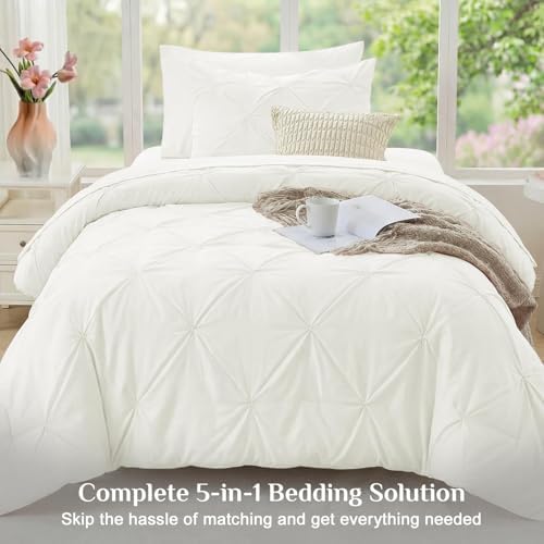 JOLLYVOGUE Twin Comforter Set 5 Pieces - Image 6