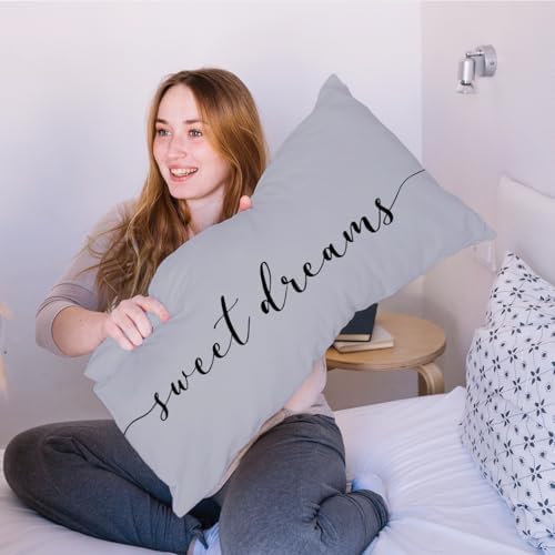 HONLUNG Sweet Dreams Throw Pillow Covers, Bed Decorative Pillows Covers - Image 3